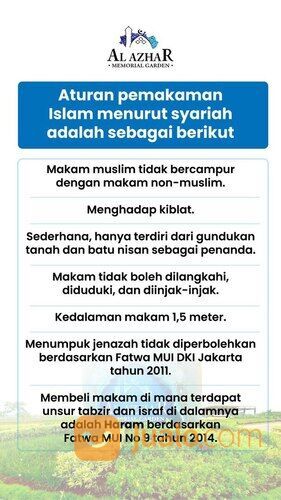Kavling Pemakaman Muslim Terbaik Al Azhar Memorial Garden