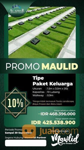 Kavling Pemakaman Muslim Terbaik Al Azhar Memorial Garden