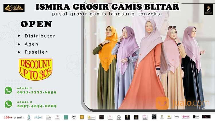 WA 0812 1777 6959 Ismira Grosir - Toko Busana Muslimah Model Dan Desain Terbaru Di Blitar