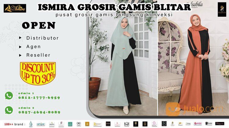 WA 0812 1777 6959 Ismira Grosir - Toko Busana Muslimah Model Dan Desain Terbaru Di Blitar