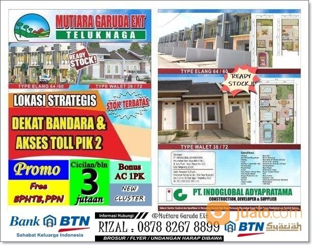 Cluster Baru 2024 Sebelah Mutiara Palem Kosambi Teluk Naga Selangkah ke PIK 2