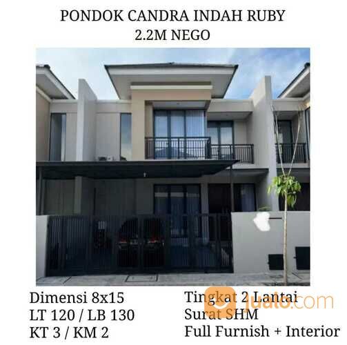 Rumah Pondok Tjandra Indah Cluster Ruby Sidoarjo Waru Siap Huni Minimalis Nego