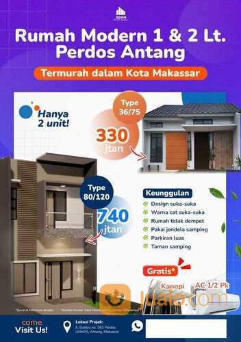 RUMAH MURAH 2 LANTAI PERDOS UNHAS ANTANG