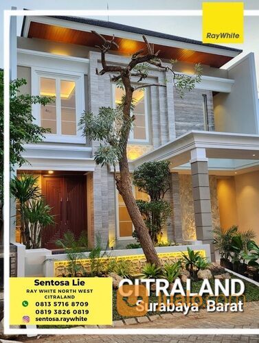 Rumah Villa Taman Telaga - Bukit Telaga Golf Citraland Surabaya BONUS SEMI Furniture