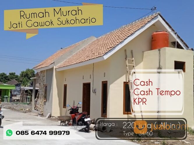 RUMAH NON SUBSIDI BISA KPR DI DEKAT PASAR GAWOK