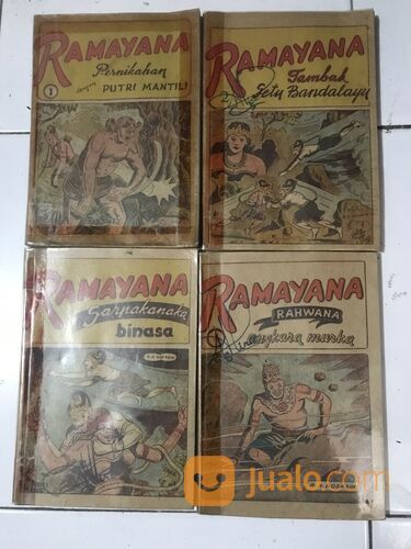 Komik wayang: RAMAYANA (4 buku tamat),karya R.A.Kosasih,tahun 1960an
