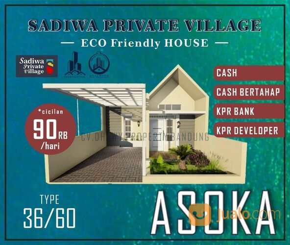 SADIWA PRIVATE VILLAGE ECO friendly House Hunian Kekinian Di Rancamulya Bandung