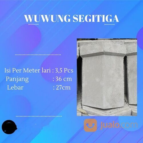 Genteng Beton Nok Bubungan Wuwung Segitiga - Malang