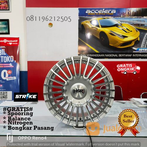 Velg mobil Racing Murah Surabaya AMARASI HSR R14 Wuling Air Ev Brio Ayla Agya