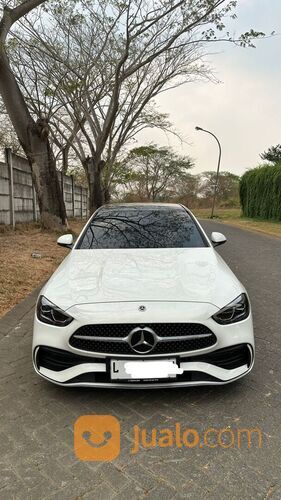 MERCEDES BENZ C300 AMG 2022 NEW MODEL W206 WHITE ON BLACK