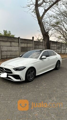 MERCEDES BENZ C300 AMG 2022 NEW MODEL W206 WHITE ON BLACK