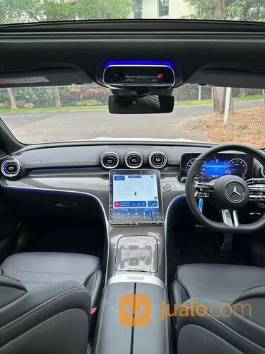 MERCEDES BENZ C300 AMG 2022 NEW MODEL W206 WHITE ON BLACK