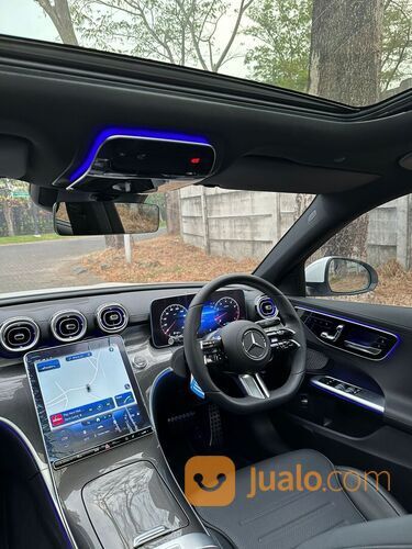 MERCEDES BENZ C300 AMG 2022 NEW MODEL W206 WHITE ON BLACK