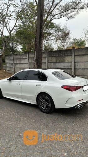 MERCEDES BENZ C300 AMG 2022 NEW MODEL W206 WHITE ON BLACK