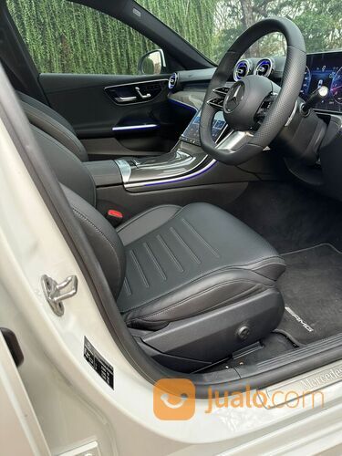 MERCEDES BENZ C300 AMG 2022 NEW MODEL W206 WHITE ON BLACK