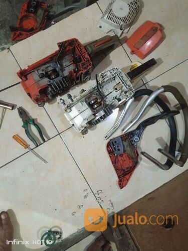 Jasa bengkel mesin potong rumput dan chainsaw Tangerang wa 085771653019
