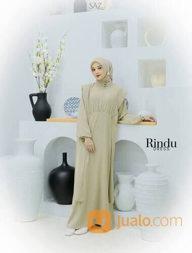 WA 085 790 255 364, Distributor Baju Gamis Terbaru 2023 Simple Elegan Saz Daily Blitar Jatim