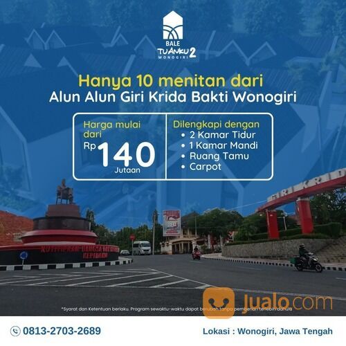 Hanya 10 Menitan dari Alun Alun Giri Krida Bakti Wonogiri. BALE TUANKU