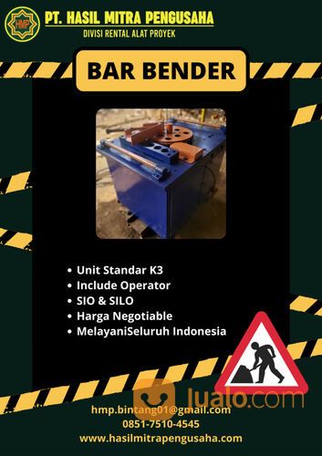 Sewa Alat Proyek BAR BENDER / 0851-7510-4545