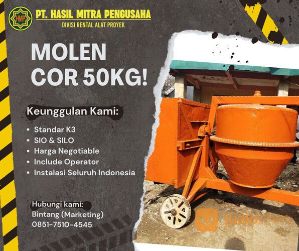 Sewa Alat Proyek MOLEN COR / 0851-7510-4545