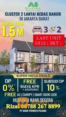 Perumahan Taman Palem Cengkareng Lestari Buka Cluster Baru 2024 Harga Perdana
