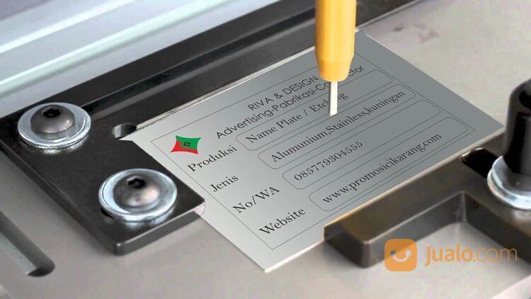 Cetak Name Plate Mesin