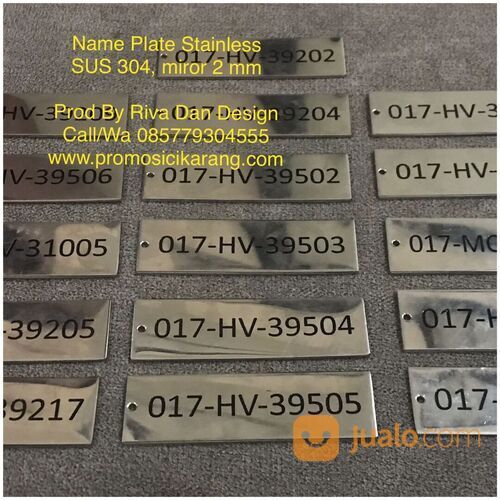 Cetak Name Plate Mesin