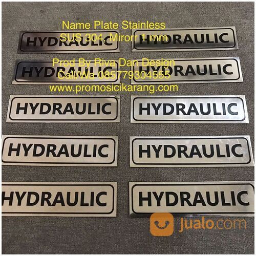Cetak Name Plate Mesin