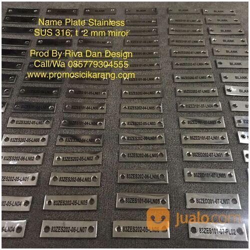 Cetak Name Plate Mesin