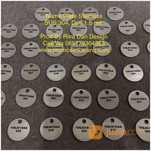 Cetak Name Plate Mesin