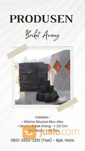 TERMURAH !! TELP : 0812-3252-2251 (WA), Harga Arang Briket Per Kilo Grobogan