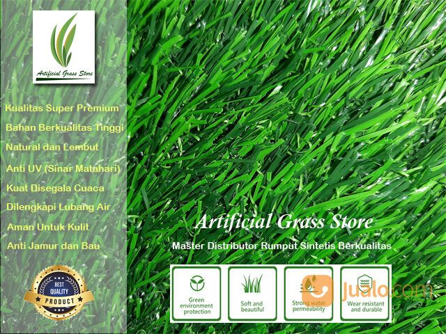 RUMPUT SINTETIS AQUARIUM 3CM UKURAN 100CMX50CM KUALITAS SUPER PREMIUM