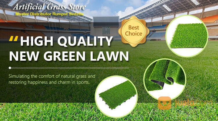 RUMPUT SINTETIS AQUARIUM 3CM UKURAN 100CMX50CM KUALITAS SUPER PREMIUM