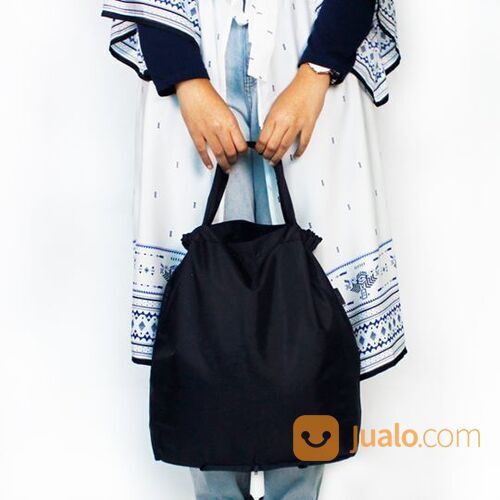 Tas Belanja Lipat Jinjing Polos Ecobag Go Green Serbaguna