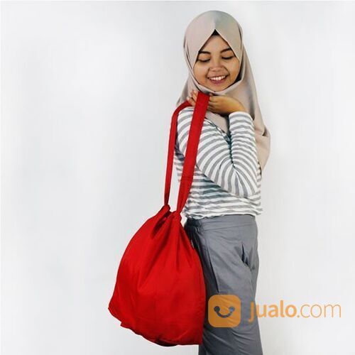 Tas Belanja Lipat Jinjing Polos Ecobag Go Green Serbaguna