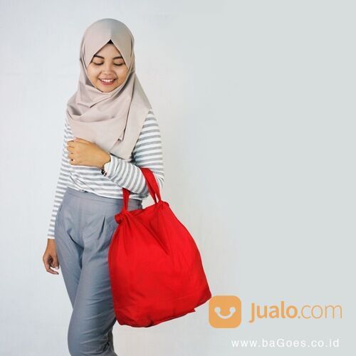 Tas Belanja Lipat Jinjing Polos Ecobag Go Green Serbaguna