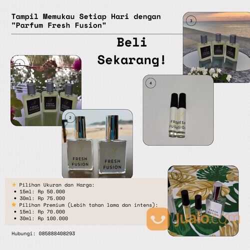 Parfum Fresh Fusion - Aroma Menggoda, Harga Terjangkau!