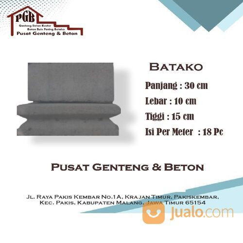 Batako Ukuran 30x10x15 - Malang