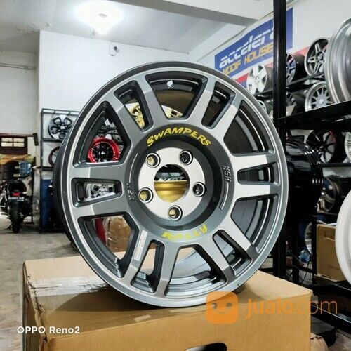 Velg Mobil Ring 15 Type SWAMPERS HSR Lebar 8 Inch Buat Terios Luxio Taruna Dll