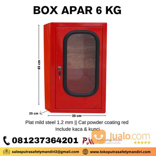 BOX ALAT PEMADAM API RINGAN LEMARI APAR KAPASITAS 6 KG 65 x 35 x 25 CM
