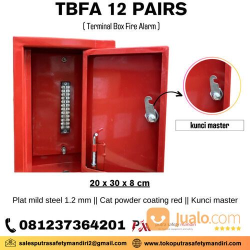 TERMINAL PANEL FIRE ALARM TBFA SAFETY 12 PAIRS 20 x 30 x 8 CM