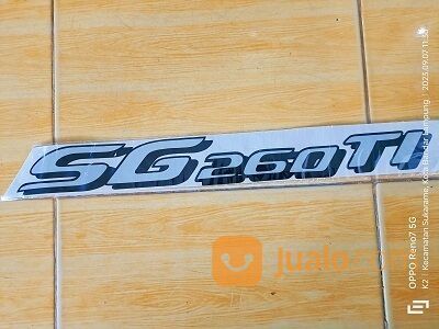 Sticker Hino Lohan tulisan SG260TI di kedok depan