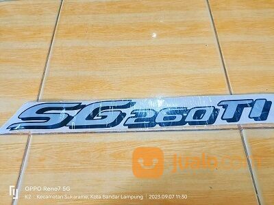 Sticker Hino Lohan tulisan SG260TI di kedok depan