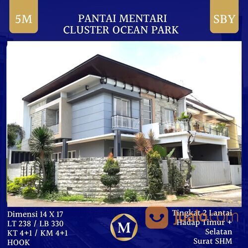 Rumah Pantai Mentari Cluster Ocean Park Terawat Siap Huni dkt Kenjeran MERR