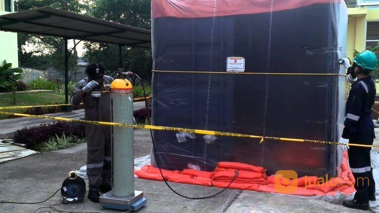 Plastik Fumigasi Ukuran Bebas Minimal Order 100 m2 Ketebalan 250 Mikron