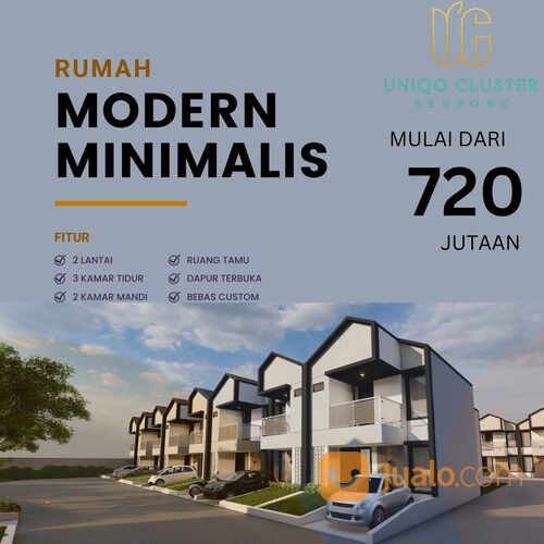 Uniqo Cluster Serpong Promo September Hanya 600 Jutaan 2 Lantai di Serpong