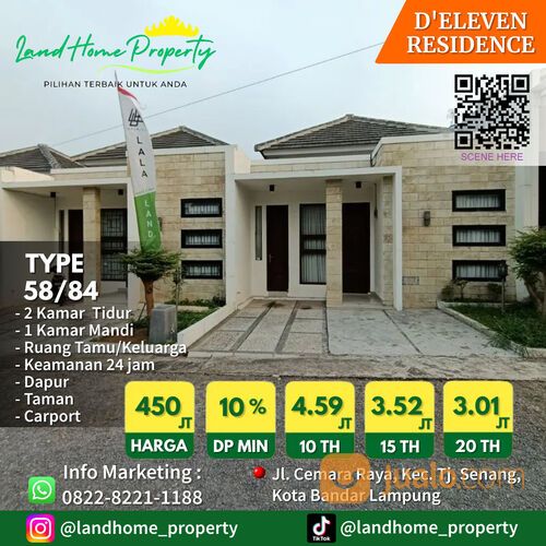 D'ELEVEN RESIDENCE TYPE 58/84 ONE GATE SYSTEM SECURTY 24 JAM