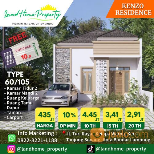 KENZO RESIDENCE TYPE 60/105 TANJUNG SENANG BANDAR LAMPUNG