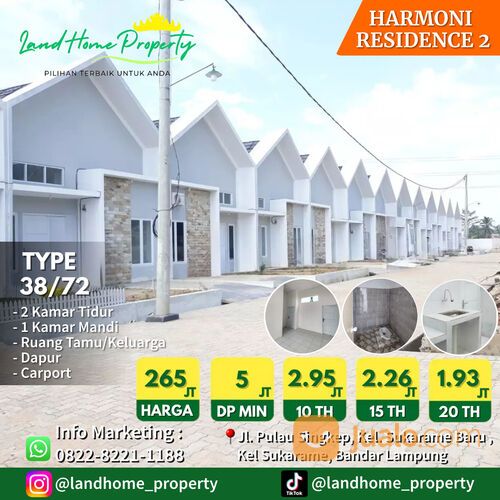 PERUMAHAN HARMONI RESIDENCE 2 TYPE 38/72