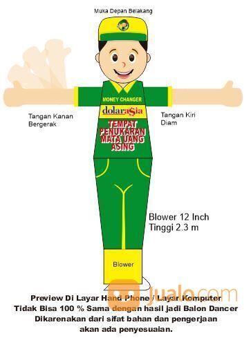 Balon joget | Balon sky dancer | Balon boneka anging Di Bandung terpercaya 081212020918